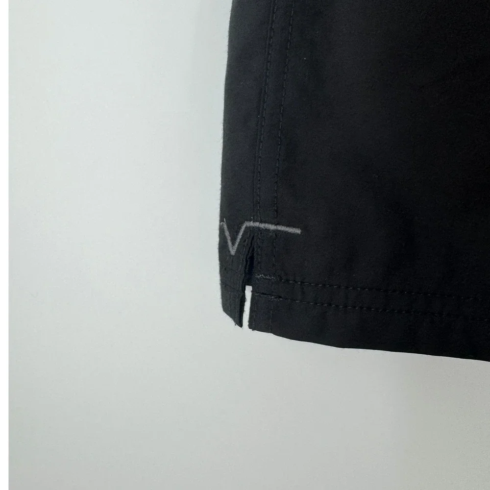 Vans Mens Primary Solid Elastic Boardshorts Black Relaxed Fit Size Large NWT